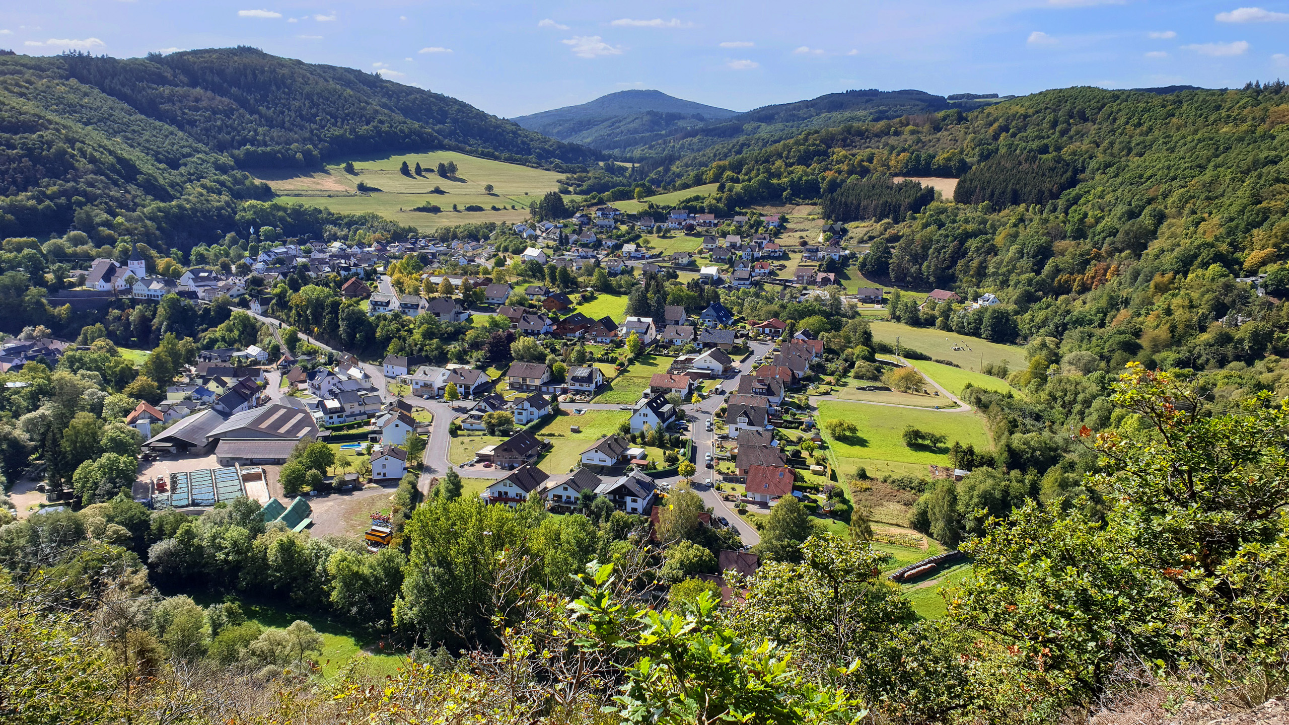 Ausblick über Schuld (Ahr) von der Spicherley